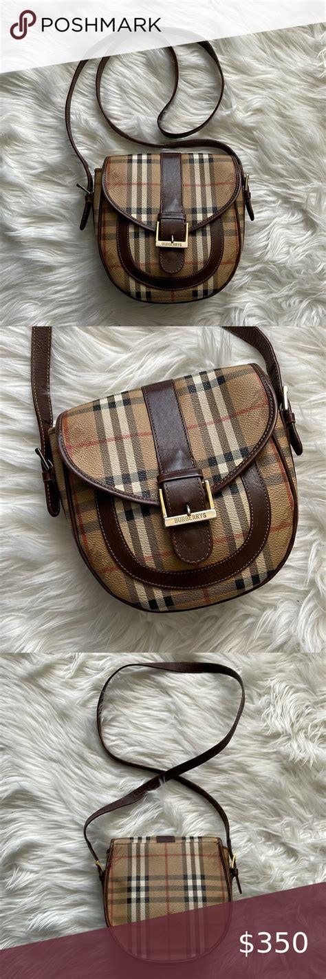 burberry crossbody plaid saddle bag 1980|Vintage Burberry Handbags and Purses .